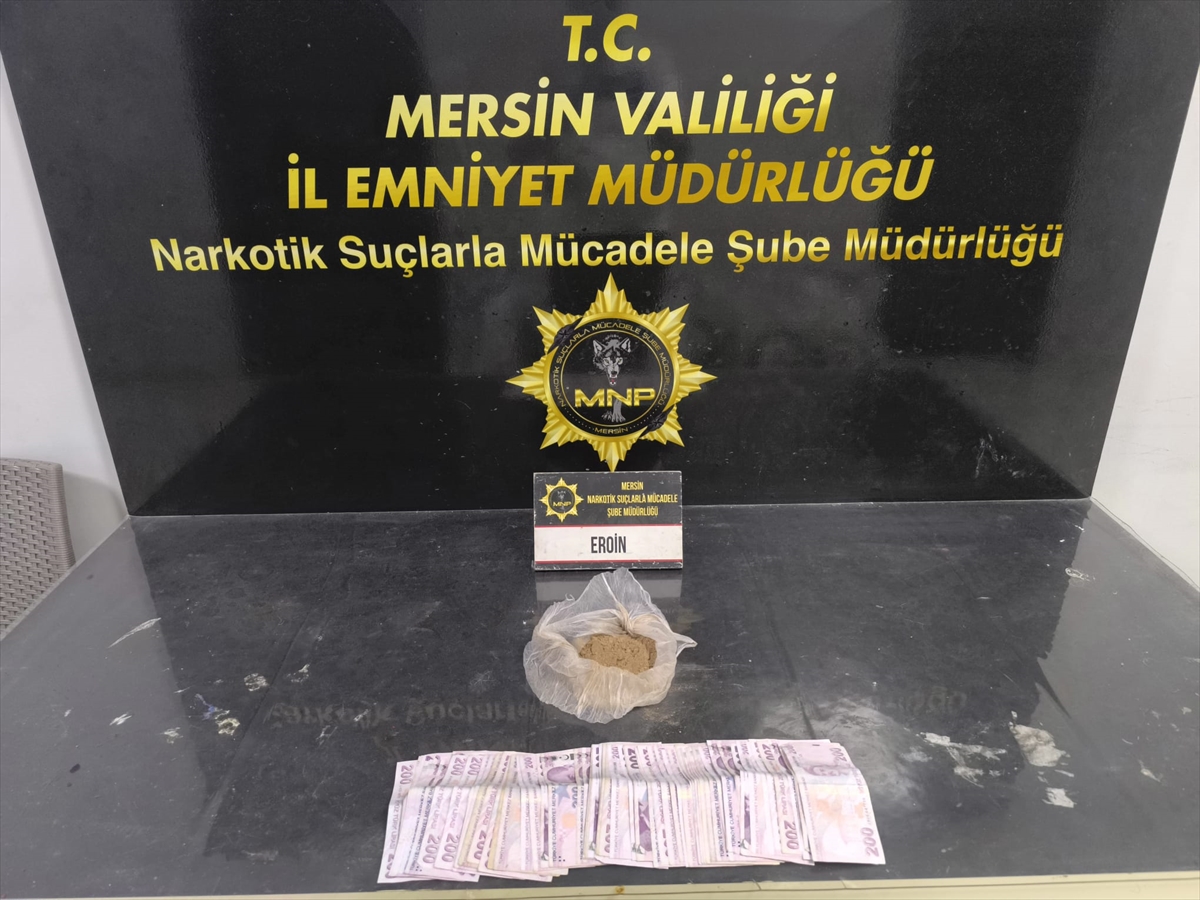 Mersin'de uyuşturucu operasyonu: 190 gram eroin ele geçirildi