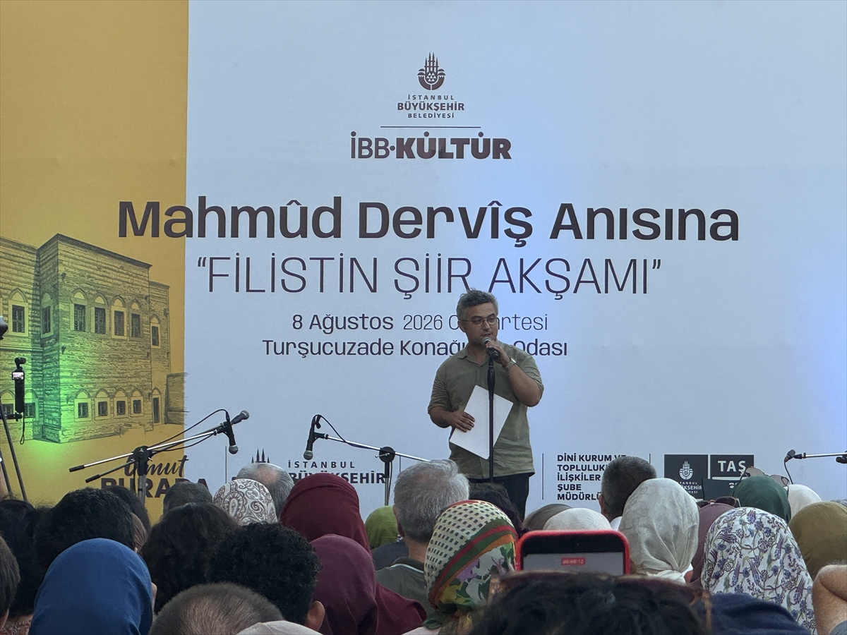 İBB'den Mahmud Derviş anısına Filistin şiir akşamı