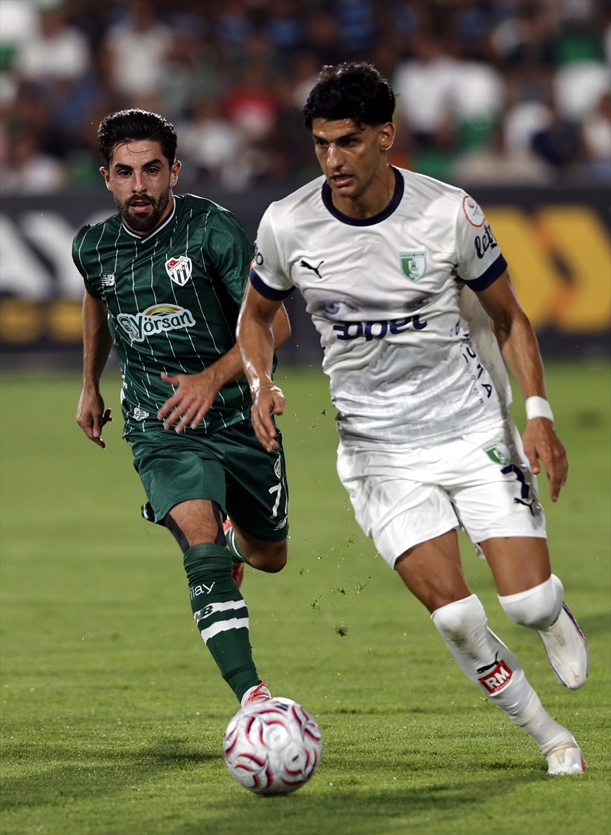 Trendyol 1. Lig: Bursaspor, Bodrum FK'yi deplasmanda 2-0 yendi