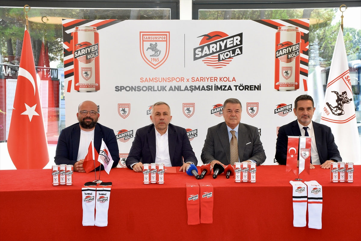 Samsunspor: Sarıyer Kola ile sponsorluk anlaşması