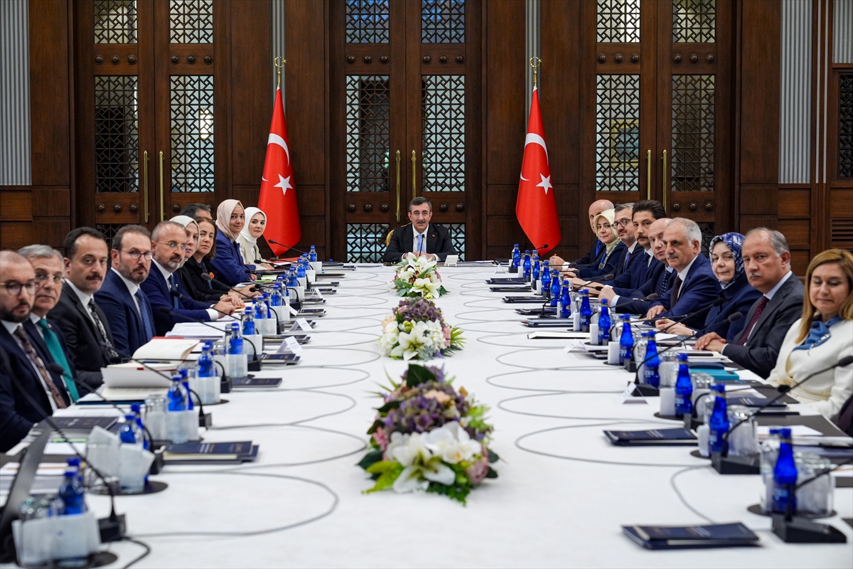 Cumhurbaşkanı Yardımcısı Yılmaz, Nüfus Politikaları Kurulu toplantısında konuştu: