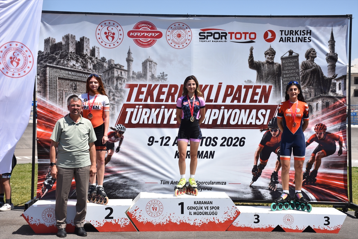 Karaman'da Tekerlekli Paten Türkiye Şampiyonası sona erdi