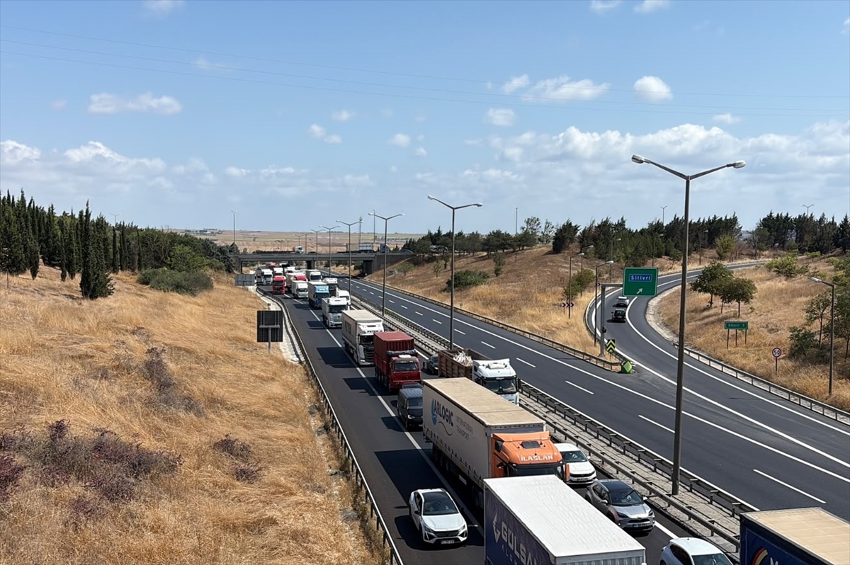 GÜNCELLEME - Silivri'de otluk ve ağaçlık alanda çıkan yangın söndürüldü
