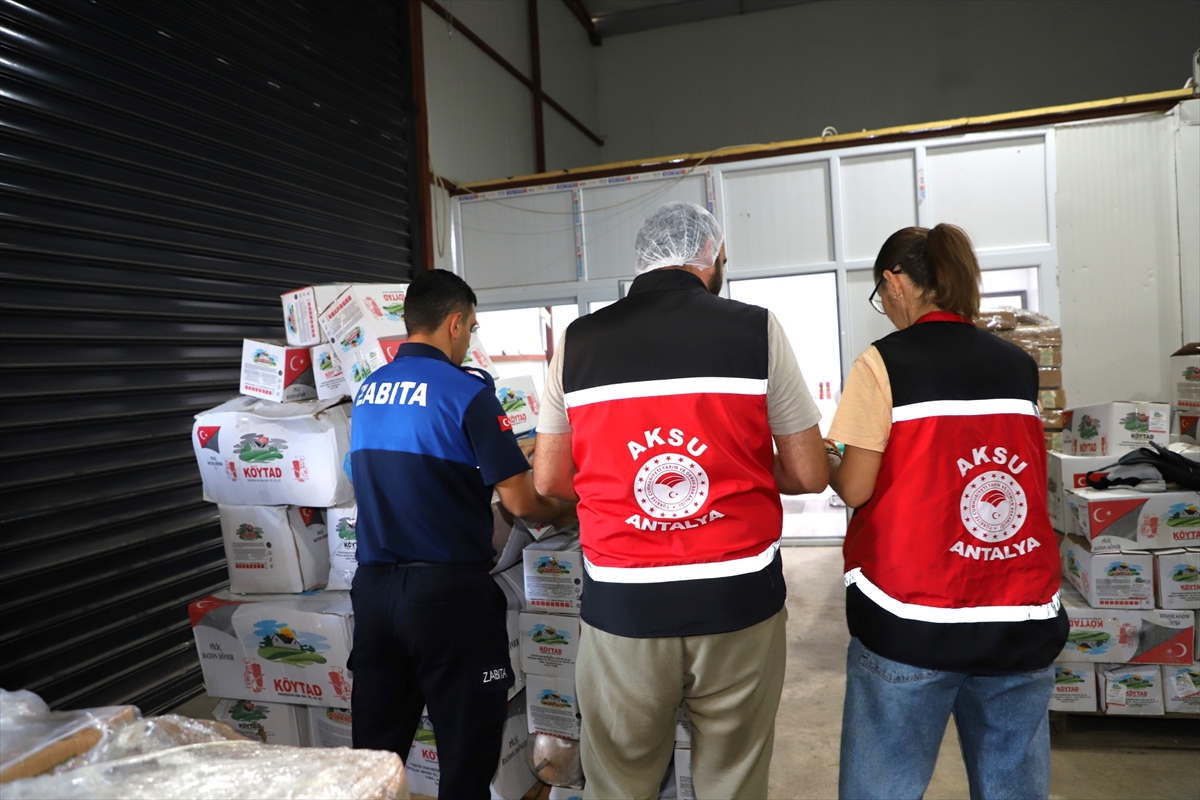 Antalya'da 1 Ton Uygunsuz Gıda Ürününe El Konuldu