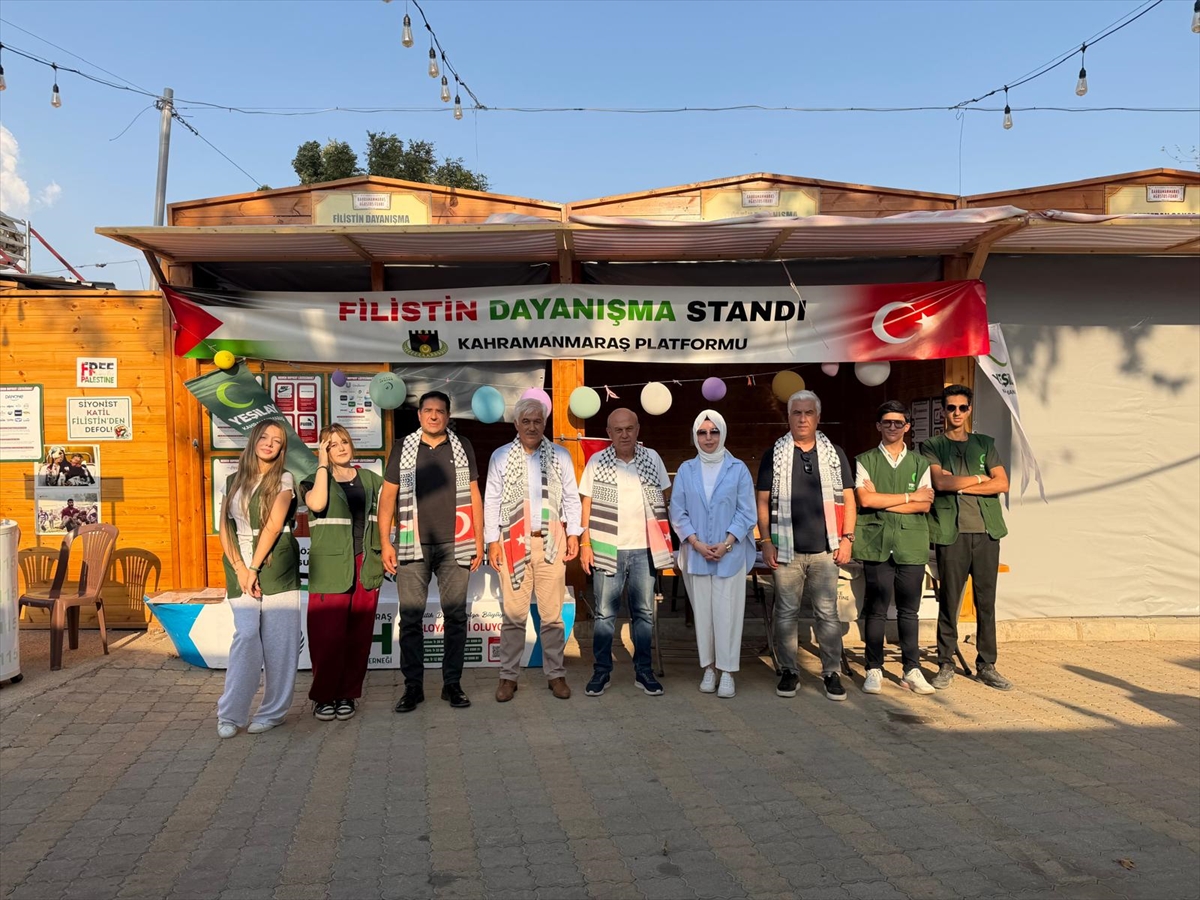 Kahramanmaraş'ta Filistin dayanışma standı açıldı: Gazze protestosu