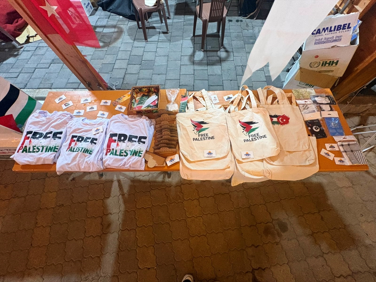 Kahramanmaraş'ta Filistin dayanışma standı açıldı: Gazze protestosu