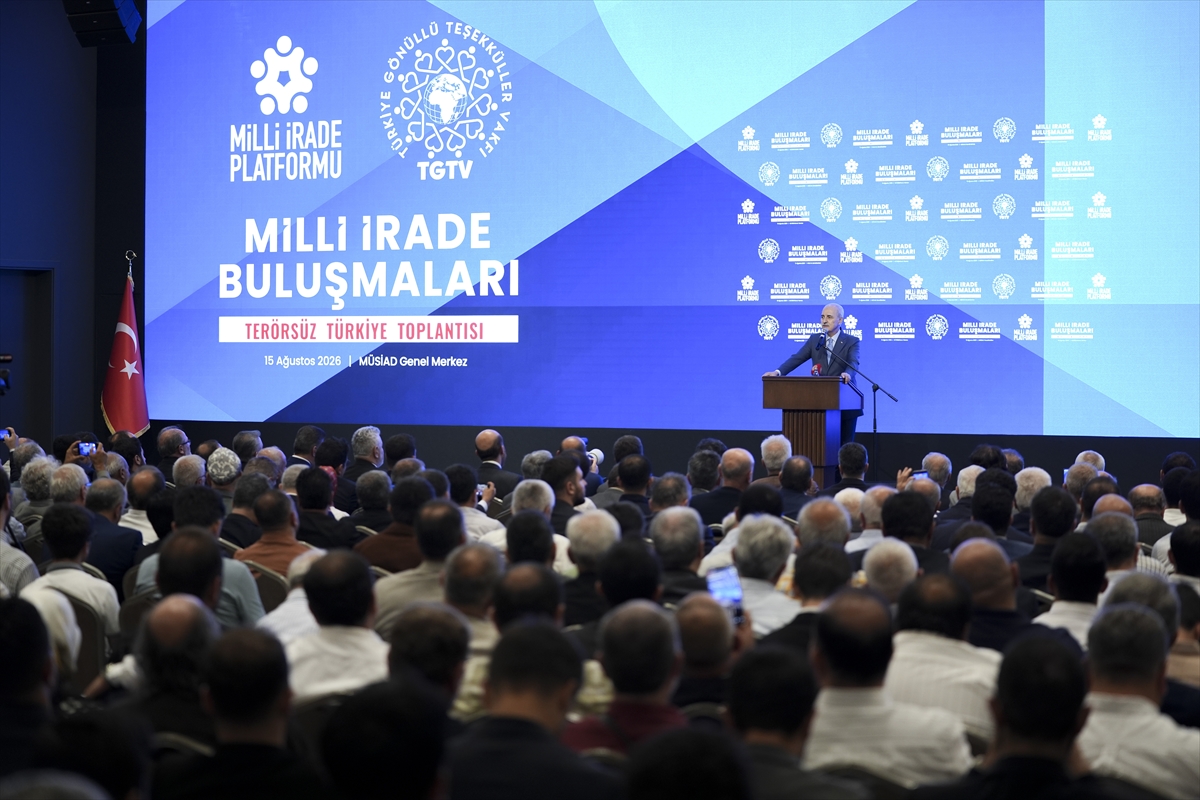 TBMM Başkanı Kurtulmuş, 17. Milli İrade Buluşması "Terörsüz Türkiye" programında konuştu: