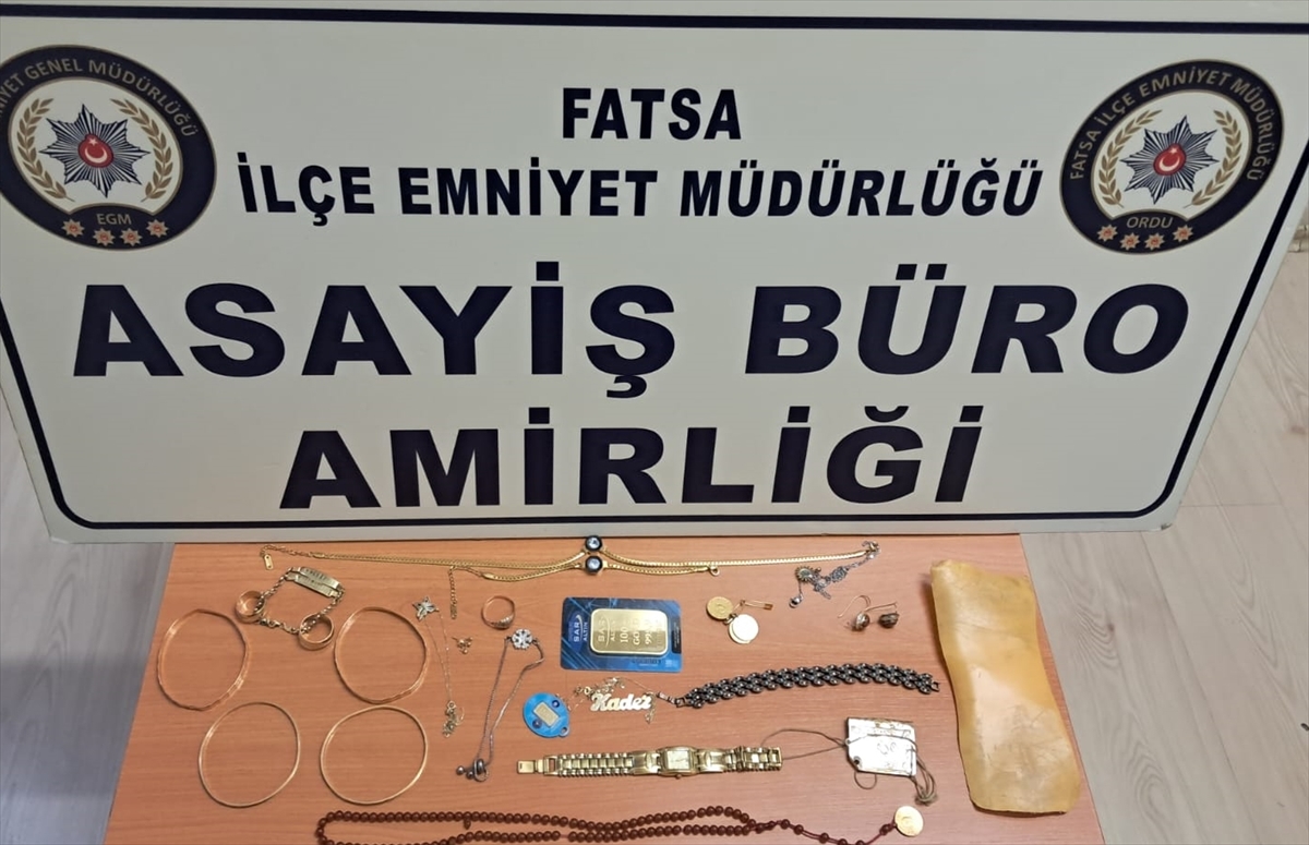 Ordu'da 1,2 milyon TL'lik altın çalan 4 zanlı tutuklandı
