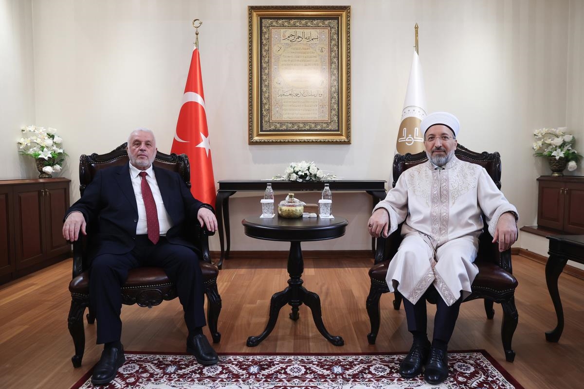 Diyanet Başkanı Arpaguş, Suriye Bakanı Şukri ile görüştü