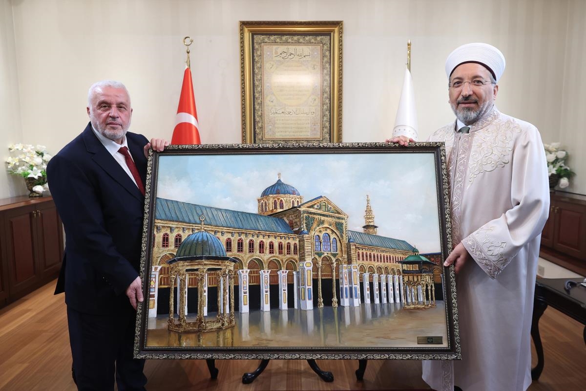 Diyanet Başkanı Arpaguş, Suriye Bakanı Şukri ile görüştü