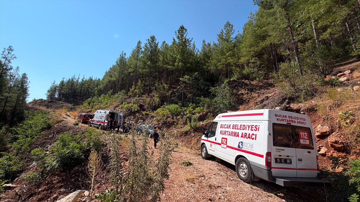 Burdur'da Ot Toplarken Kayalıklardan Düşen A.P. Kurtarıldı