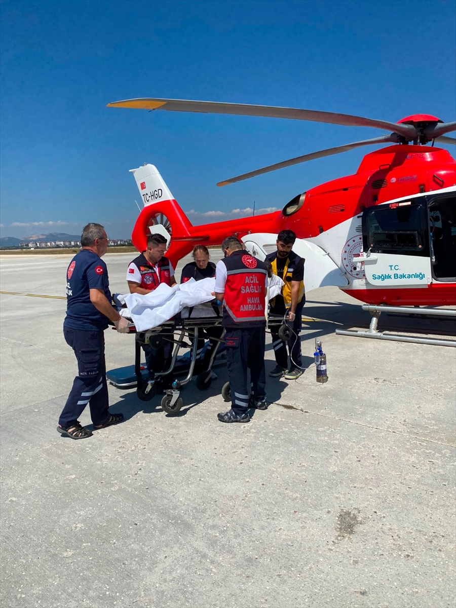 Kastamonu'da inme geçiren hasta helikopterle Ankara'ya sevk edildi