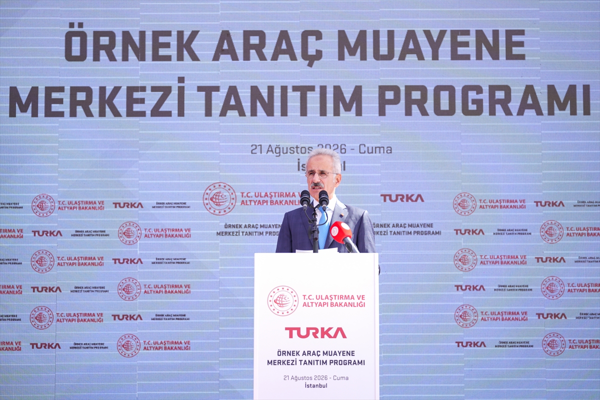 Ulaştırma ve Altyapı Bakanı Uraloğlu, "Turka Örnek Araç Muayene Merkezi Tanıtım Programı"nda konuştu: