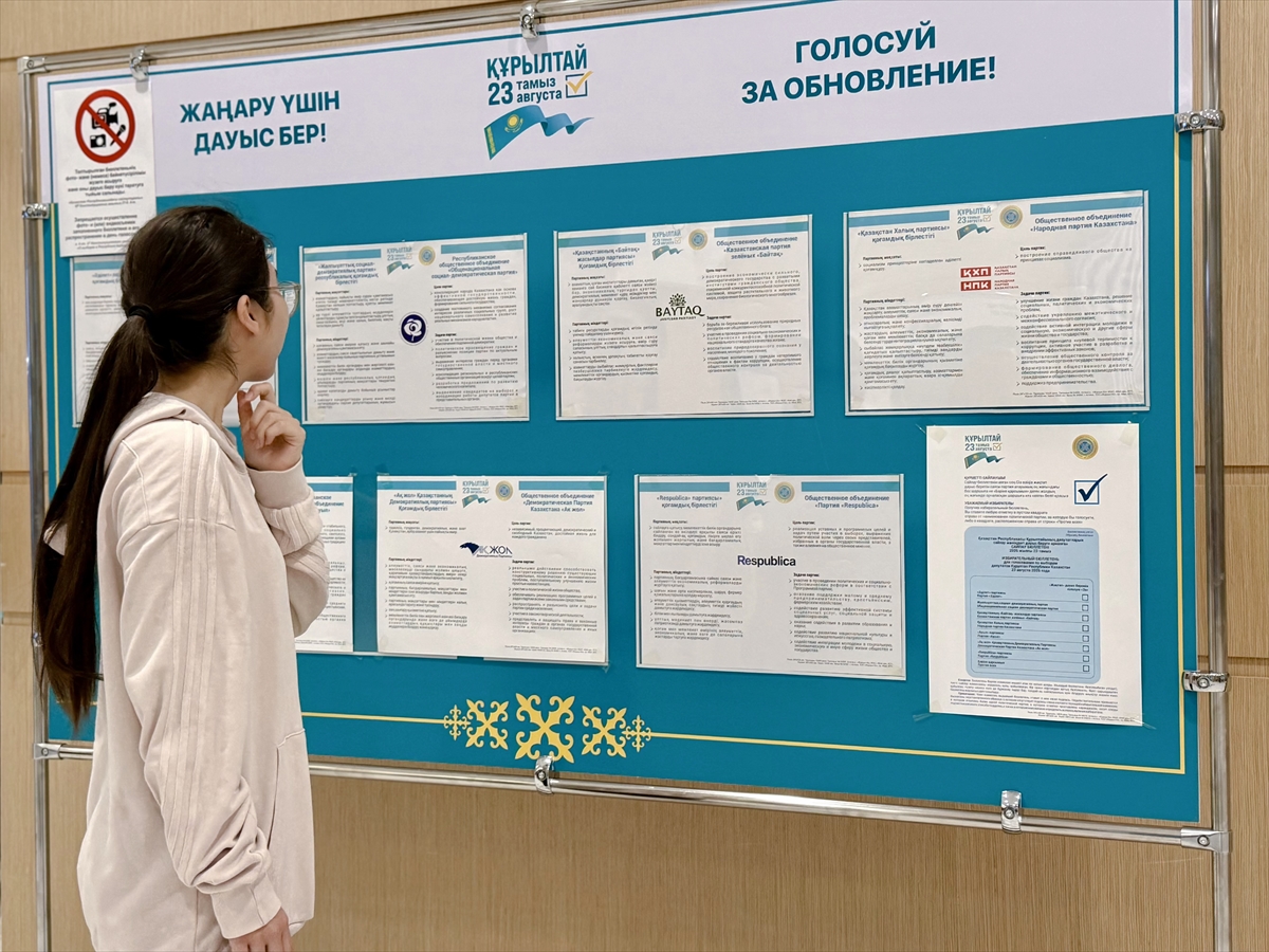 YSK Başkanı Mutta: Kazakistan'da Kurultay seçimi sakin geçiyor