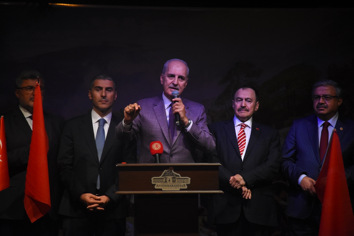 TBMM Başkanı Kurtulmuş, Büyük Zafer'in 104. yıl dönümünde Şuhut Atatürk Evi'ndeki programda konuştu: