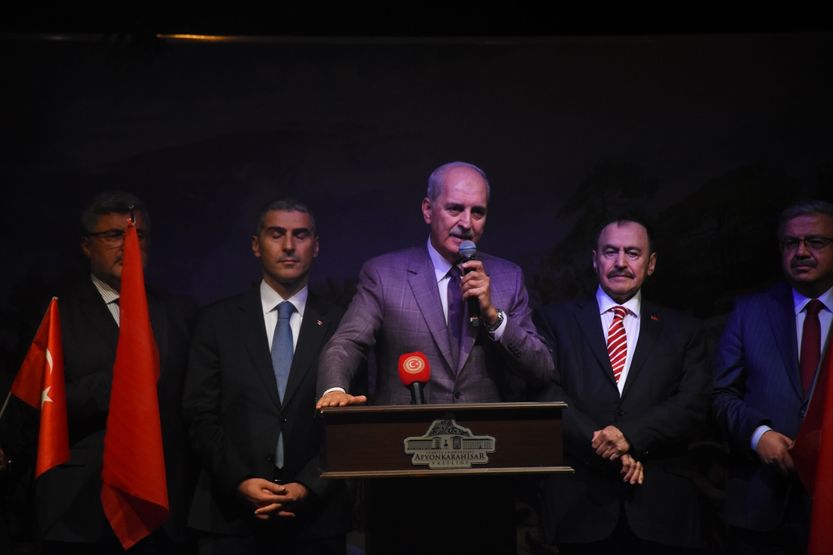 TBMM Başkanı Kurtulmuş, Büyük Zafer'in 104. yıl dönümünde Şuhut Atatürk Evi'ndeki programda konuştu: