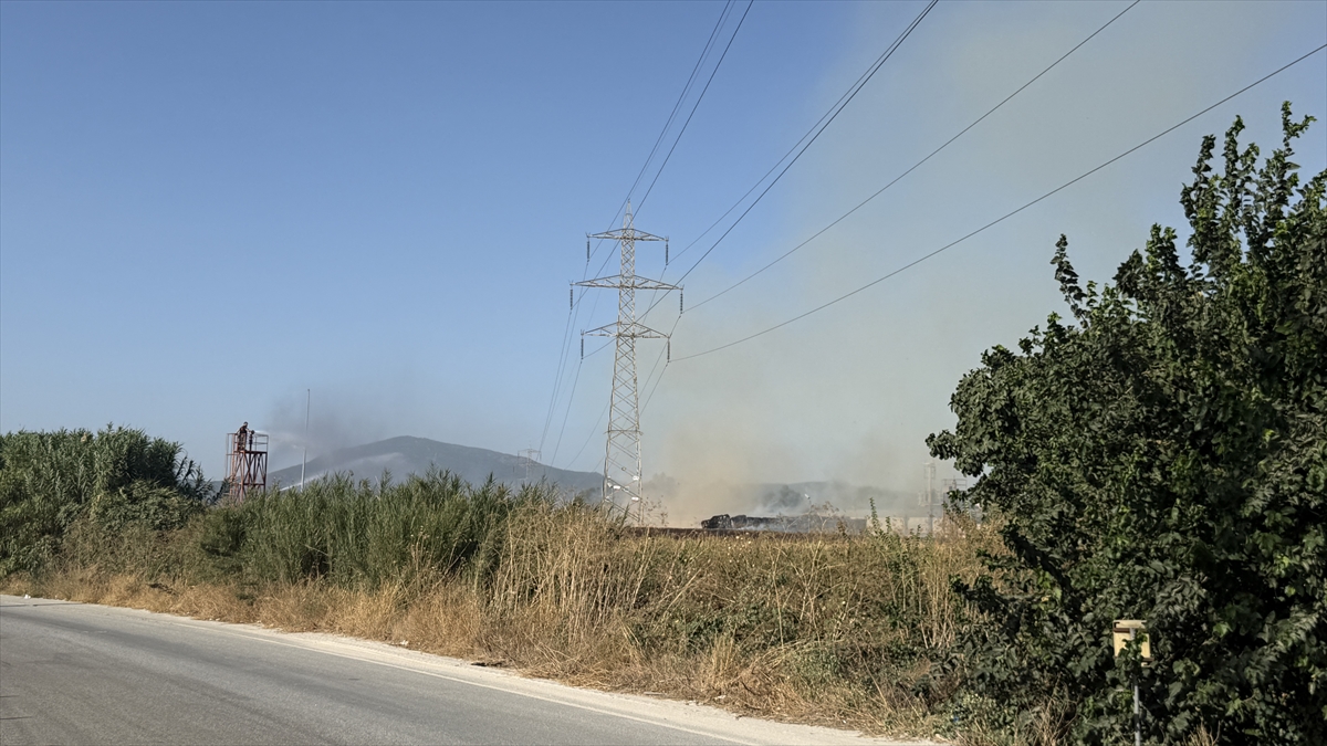 İzmir'de kağıt fabrikasının deposunda çıkan yangın kontrol altında