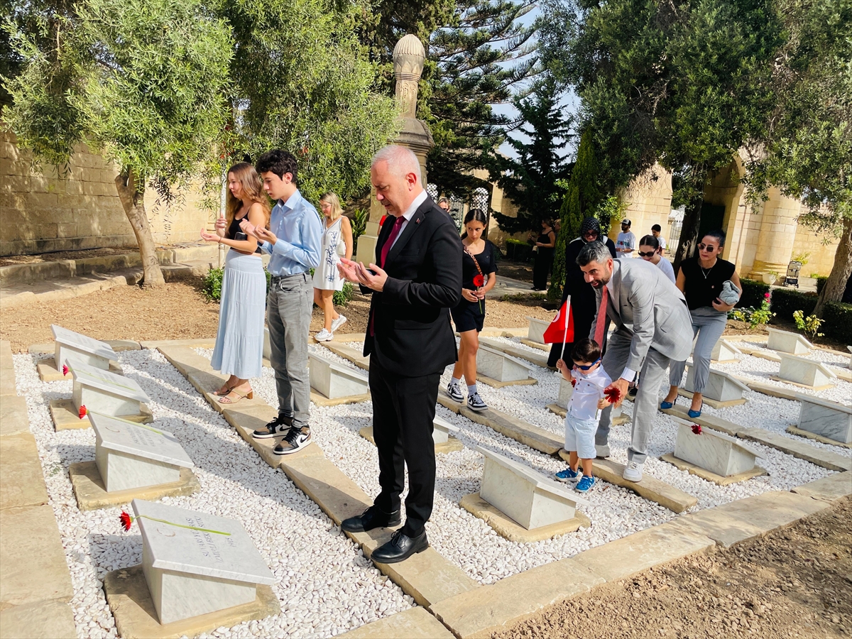 Malta Türk Şehitliği'nde 30 Ağustos Zafer Bayramı kutlandı