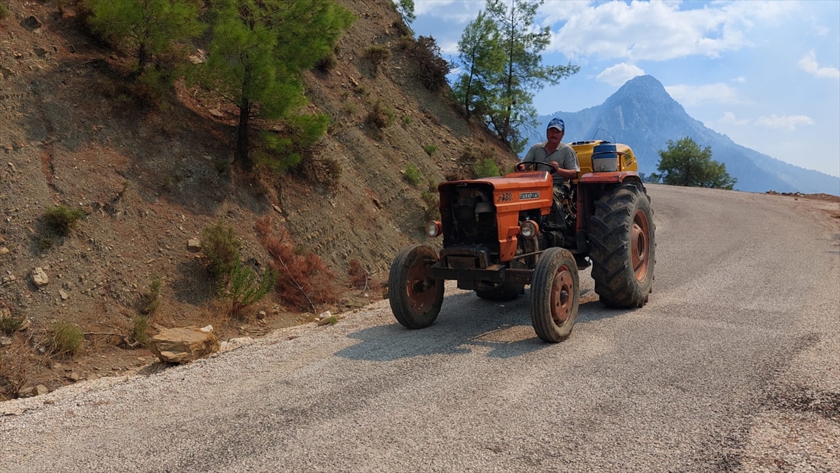 Antalya'da çıkan orman yangınına müdahale ediliyor