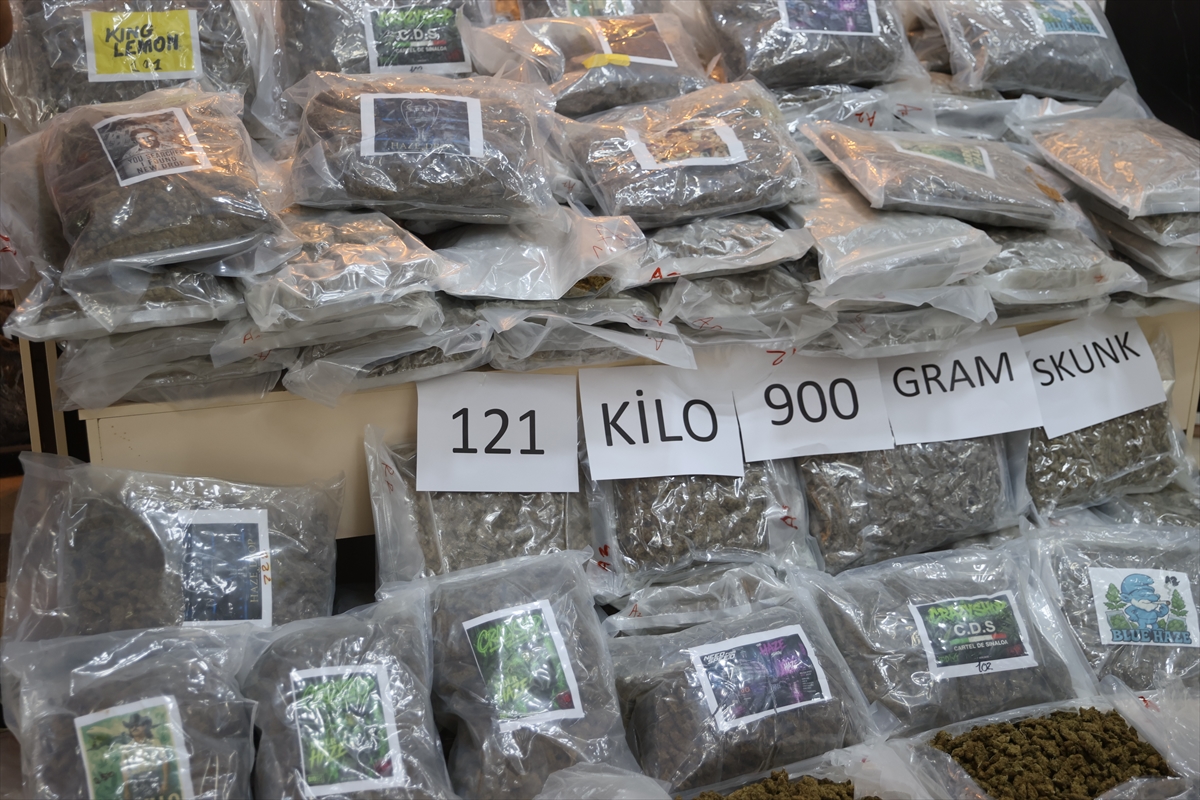 Hamzabeyli Sınır Kapısı'nda 121 kilo skunk ele geçirildi
