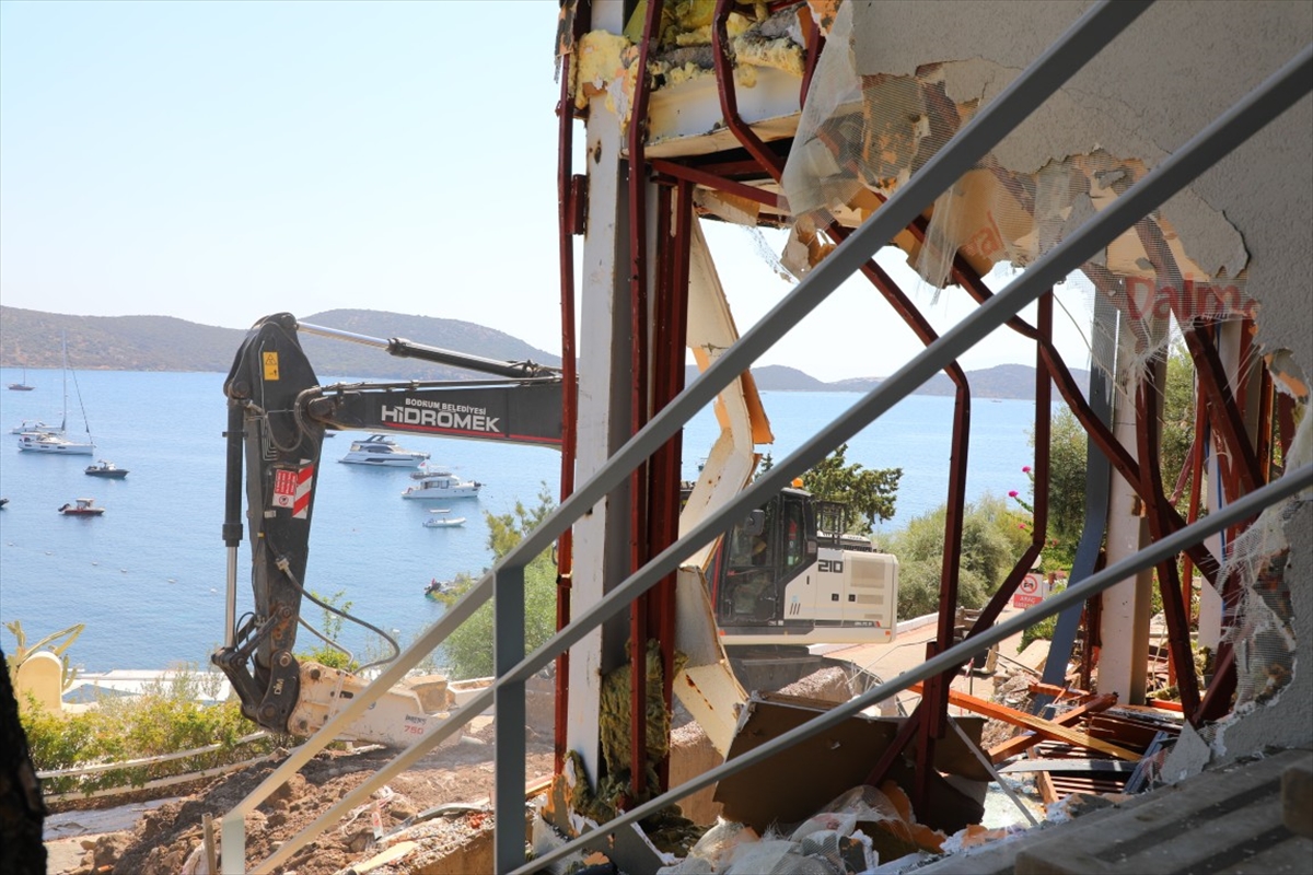 Bodrum Belediyesi: 8 ayda 74 kaçak yapı yıkımı gerçekleştirdi