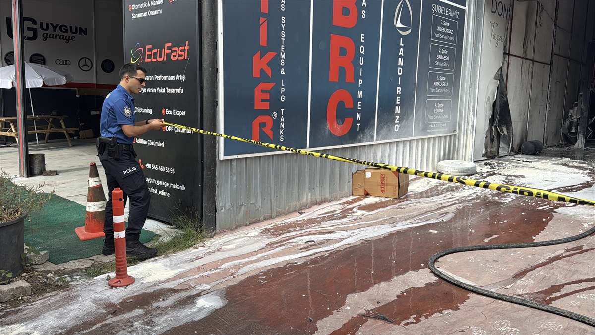 Edirne otogaz servisinde patlama: 2 yaralı