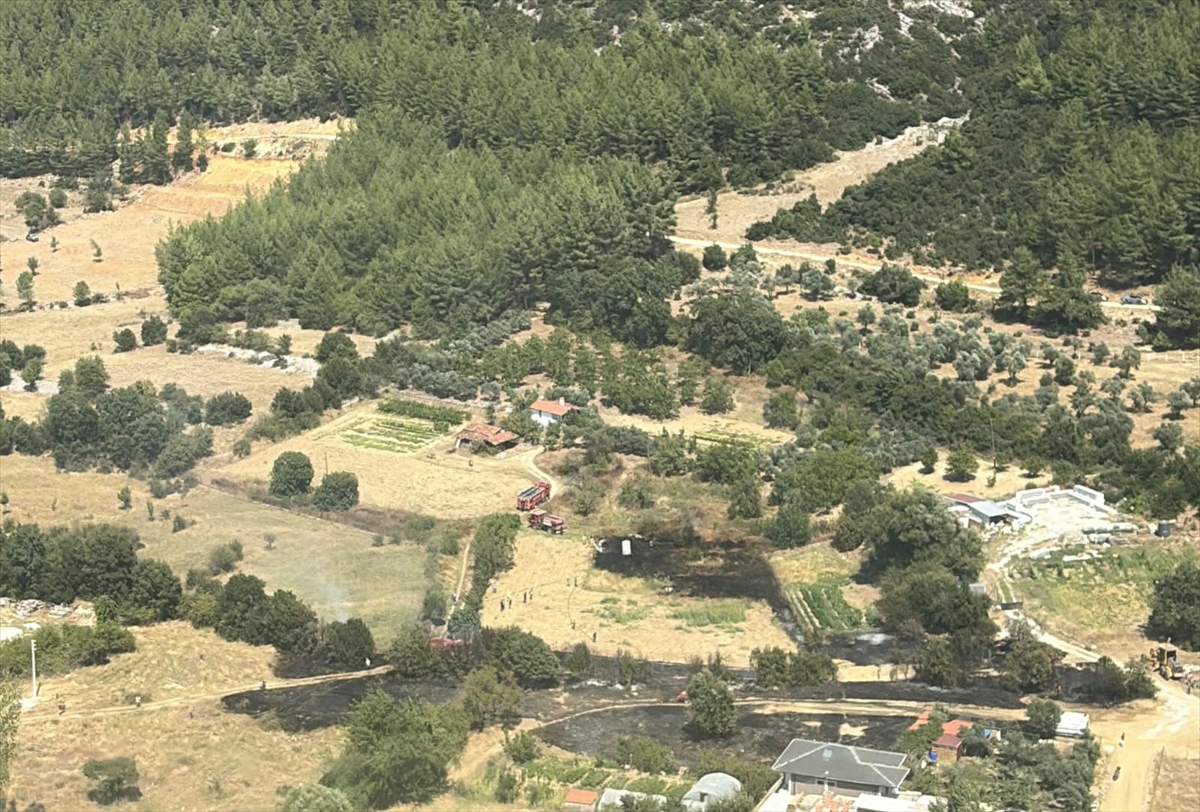 Muğla Menteşe'deki orman yangını ekiplerce söndürüldü