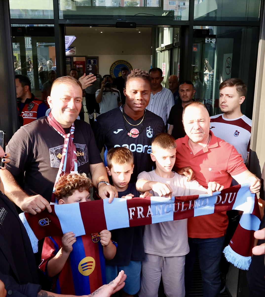 Trabzonspor'un yeni transferi Franculino Dju, Trabzon'a geldi