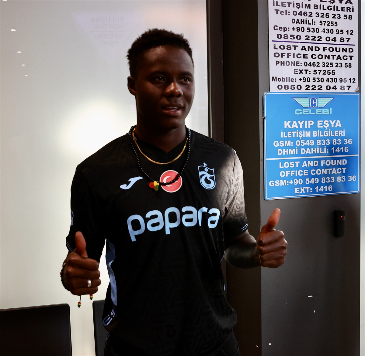 Trabzonspor'un yeni transferi Franculino Dju, Trabzon'a geldi