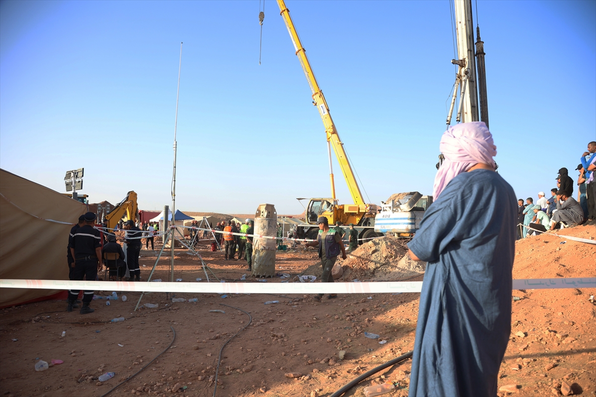 Cezayir'de kuyuya düşen Eyüb'ü kurtarma çalışmaları sürüyor