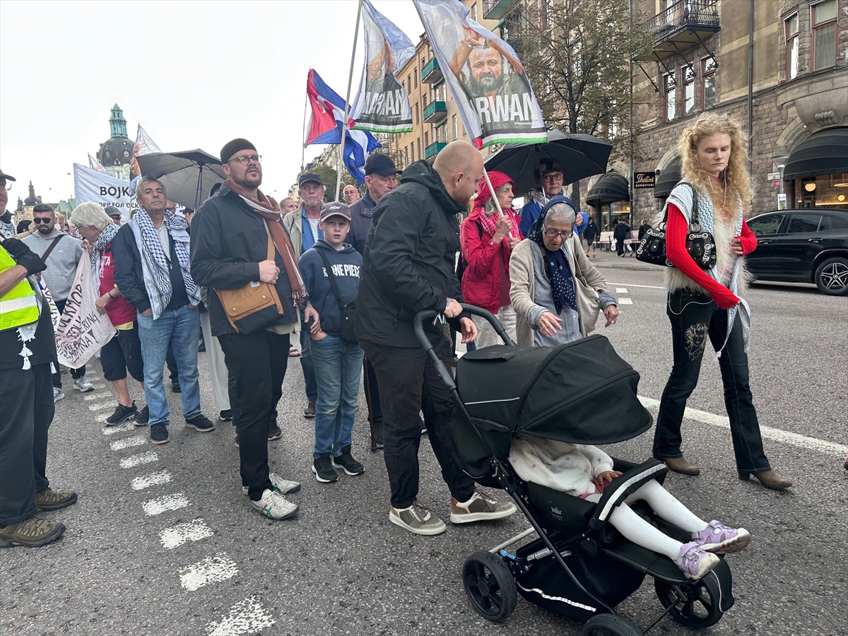 İsveç: İsrail'in Gazze saldırıları Stockholm'de protesto edildi