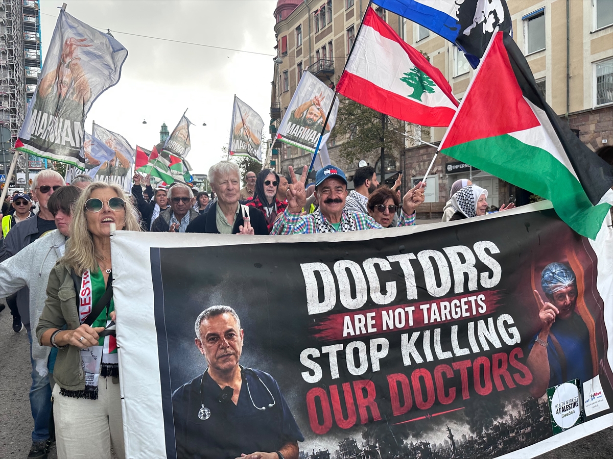İsveç: İsrail'in Gazze saldırıları Stockholm'de protesto edildi