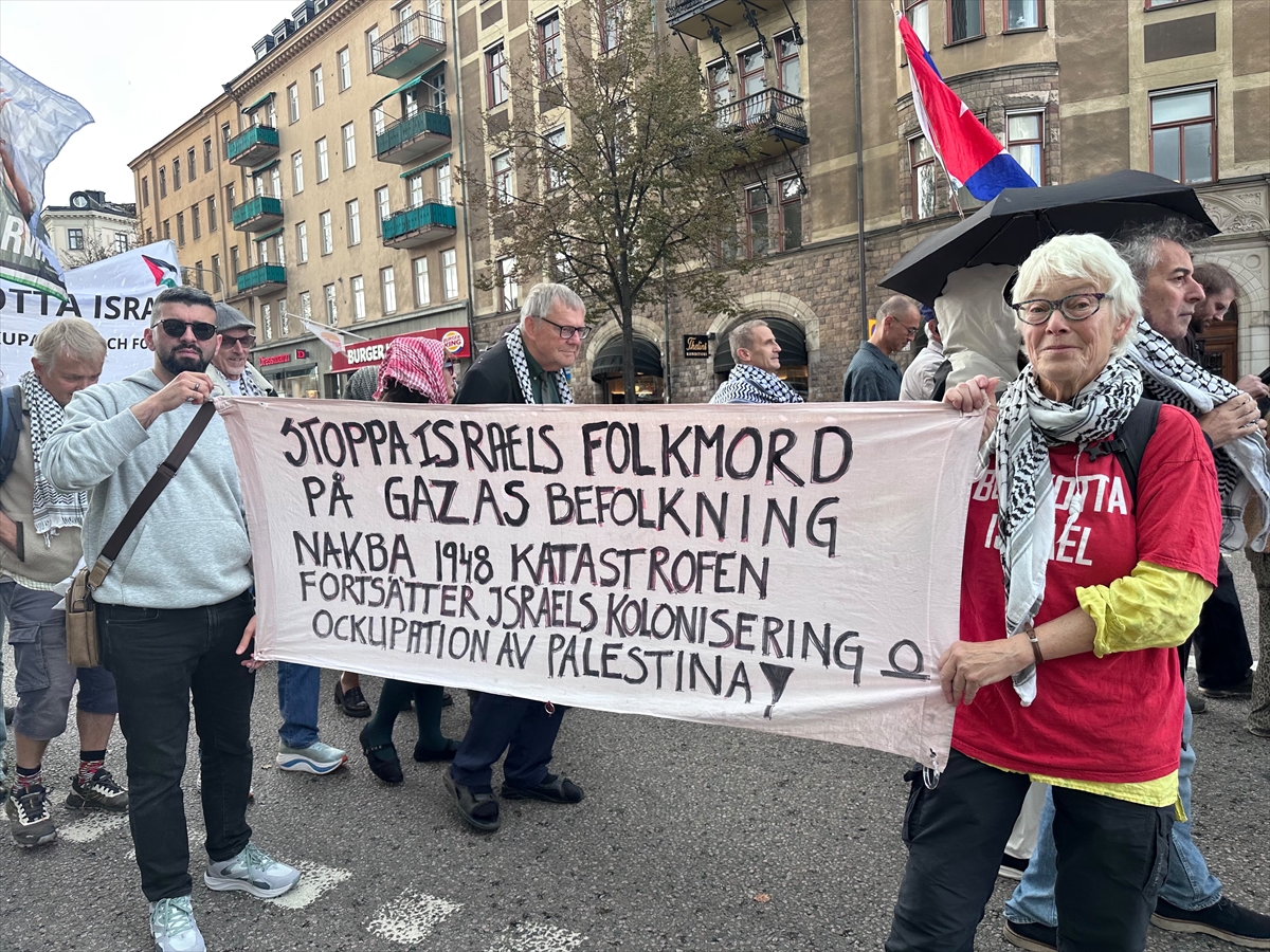 İsveç: İsrail'in Gazze saldırıları Stockholm'de protesto edildi