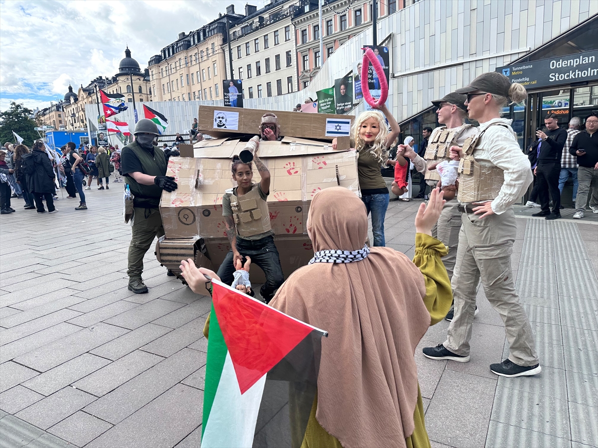 İsveç: İsrail'in Gazze saldırıları Stockholm'de protesto edildi