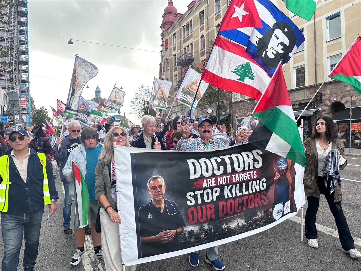 İsveç: İsrail'in Gazze saldırıları Stockholm'de protesto edildi