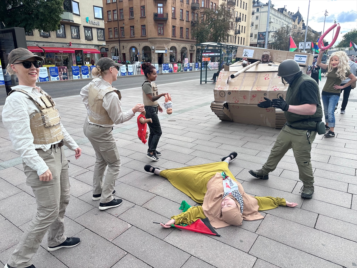 İsveç: İsrail'in Gazze saldırıları Stockholm'de protesto edildi