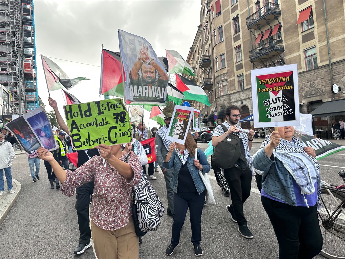 İsveç: İsrail'in Gazze saldırıları Stockholm'de protesto edildi