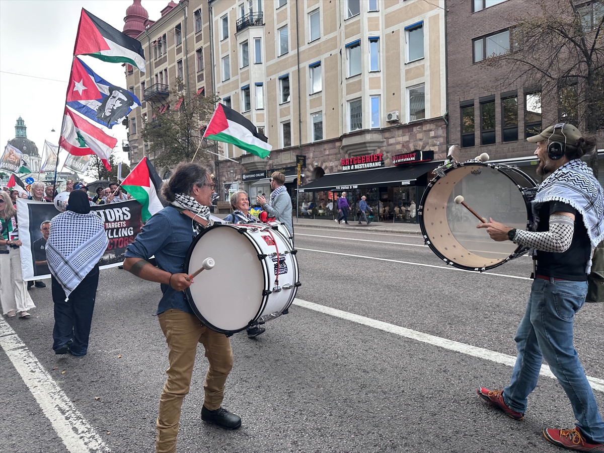 İsveç: İsrail'in Gazze saldırıları Stockholm'de protesto edildi
