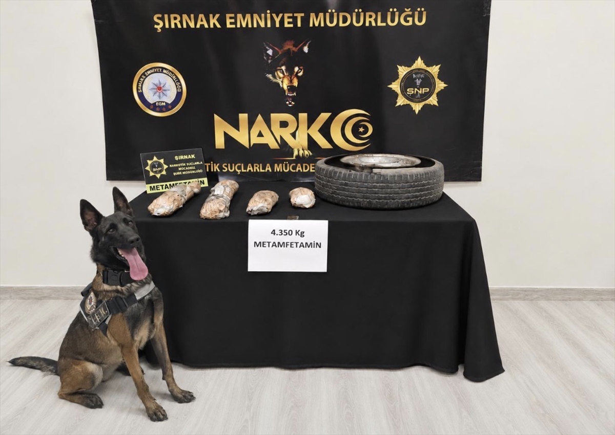 Şırnak Cizre'de 4.35 kg sentetik uyuşturucu ele geçirildi