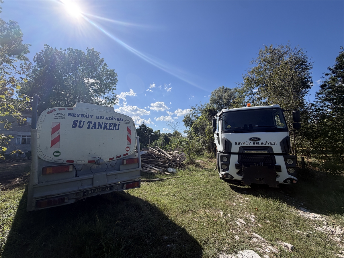 Düzce'de çalılık alan yangını ormana sıçramadan söndürüldü