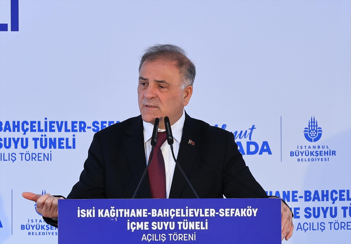 İSKİ Kağıthane-Bahçelievler-Sefaköy İçme Suyu Tüneli törenle açıldı
