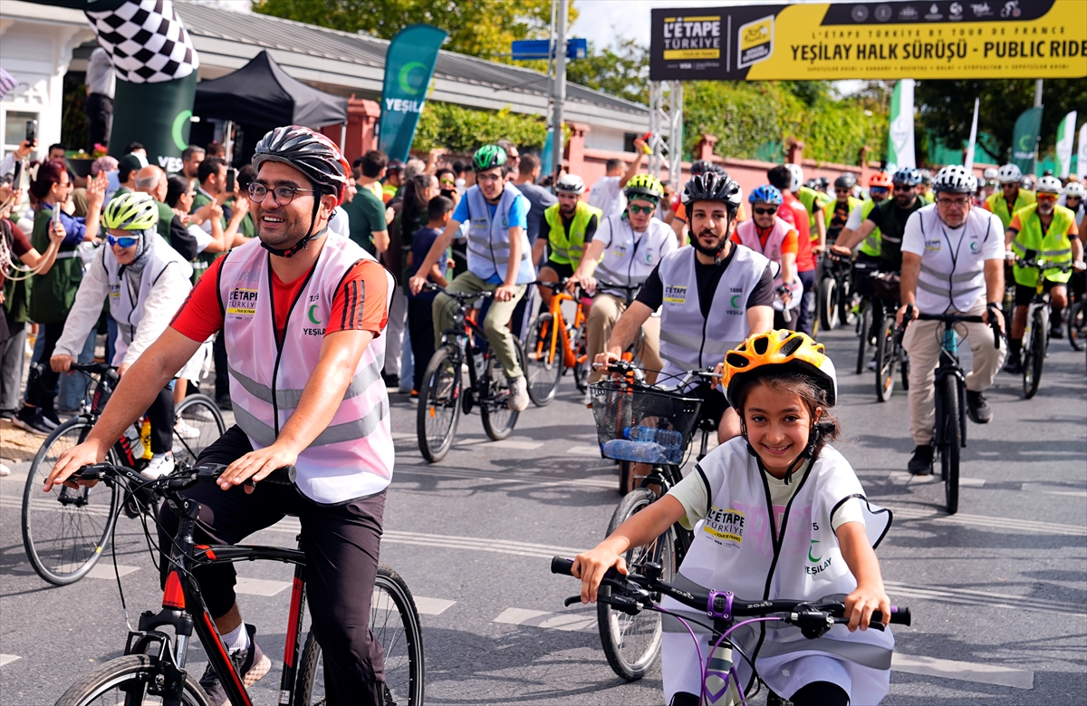 İstanbul'da Yeşilay-L'Etape Halk Sürüşü: Binlerce kişi katıldı