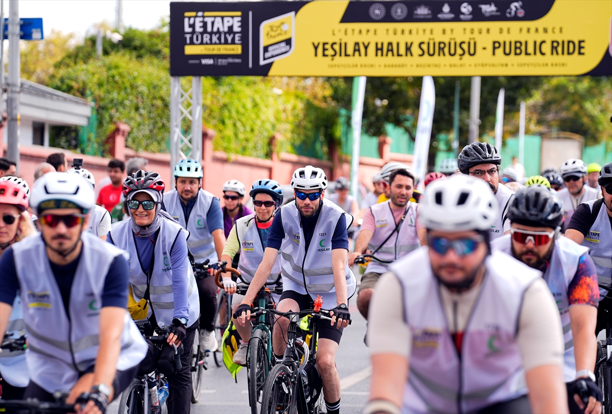 İstanbul'da Yeşilay-L'Etape Halk Sürüşü: Binlerce kişi katıldı