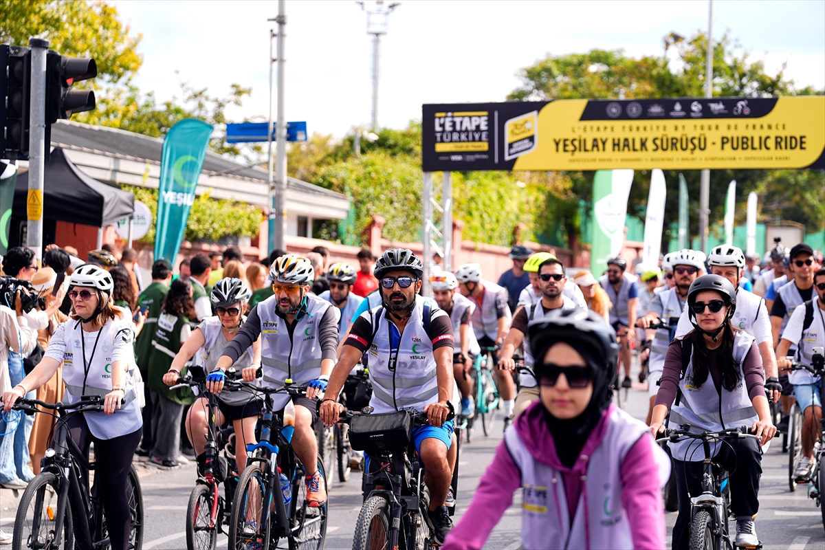 İstanbul'da Yeşilay-L'Etape Halk Sürüşü: Binlerce kişi katıldı