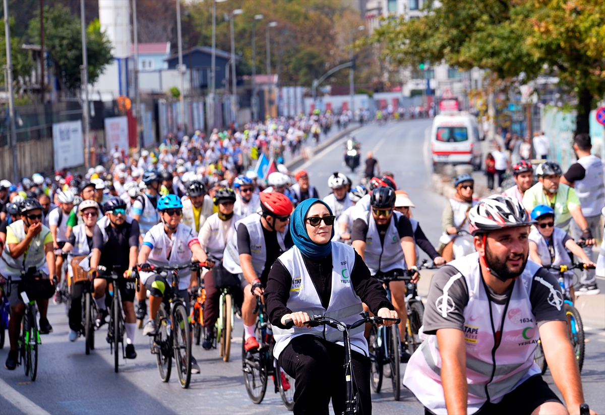 İstanbul'da Yeşilay-L'Etape Halk Sürüşü: Binlerce kişi katıldı