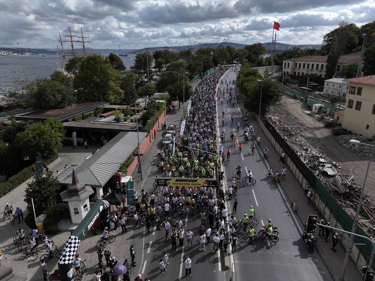 İstanbul'da Yeşilay-L'Etape Halk Sürüşü: Binlerce kişi katıldı