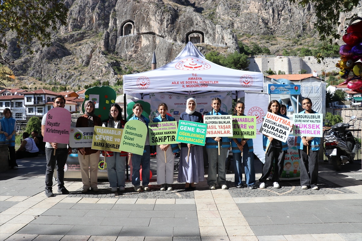 Amasya'da çocuklar: Tohum toplarıyla iklim değişikliğine dikkat