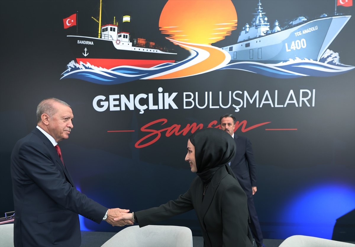 Cumhurbaşkanı Erdoğan, Samsun'da gençlerle buluştu: (2)