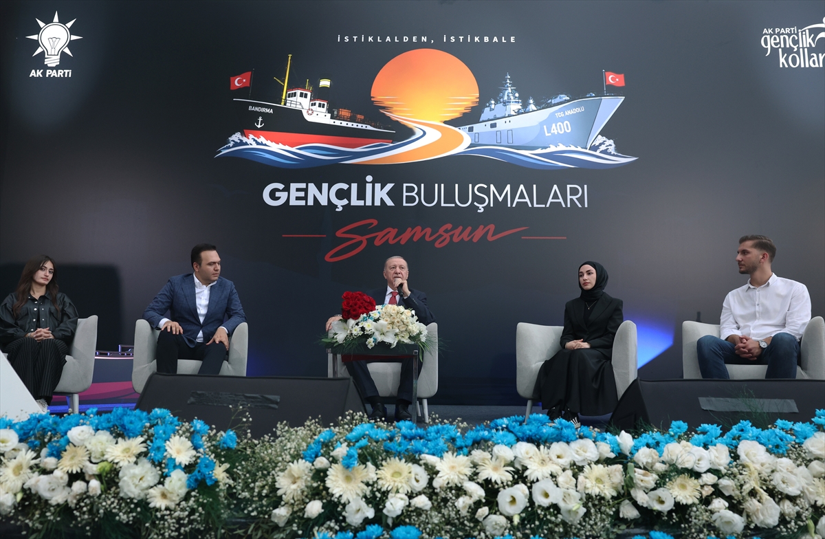 Cumhurbaşkanı Erdoğan, Samsun'da gençlerle buluştu: (2)
