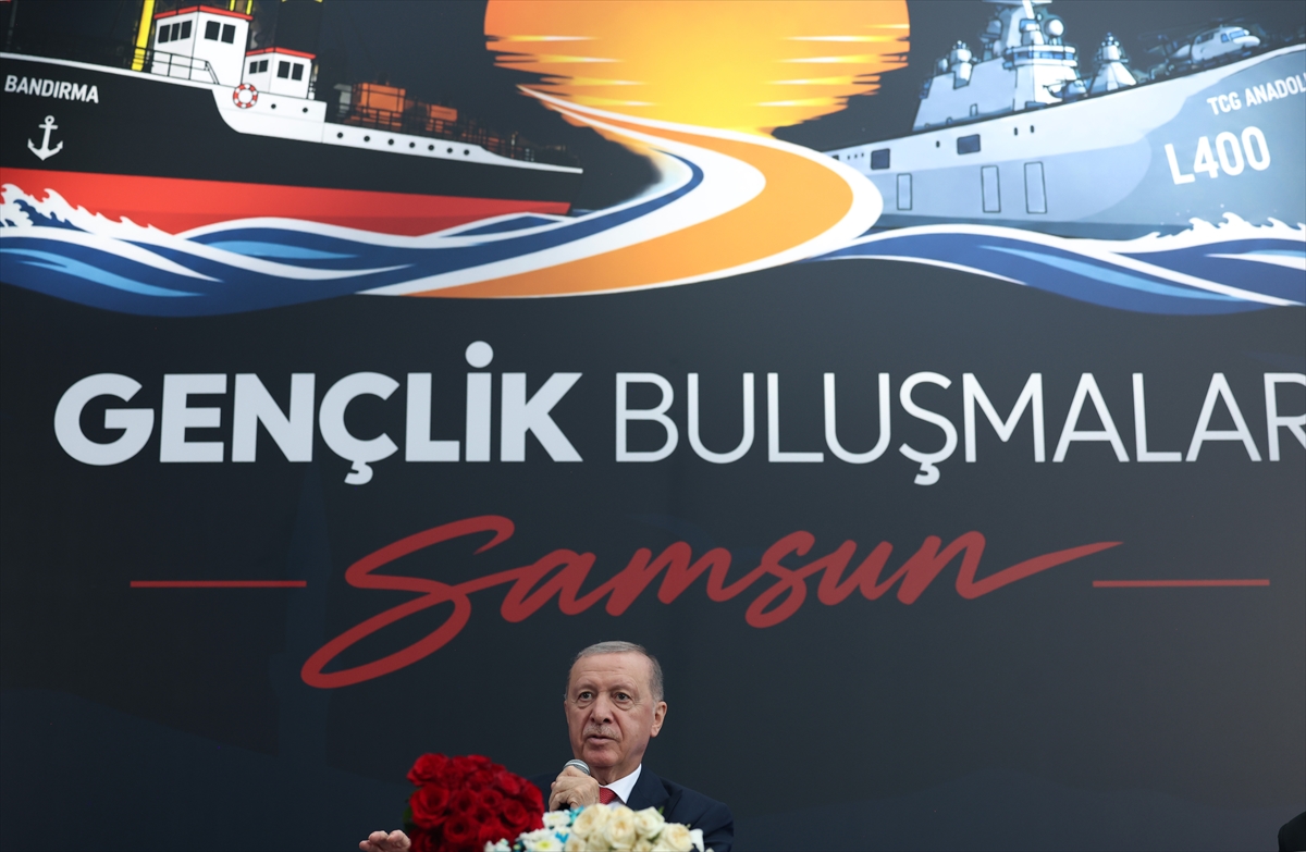 Cumhurbaşkanı Erdoğan, Samsun'da gençlerle buluştu: (2)